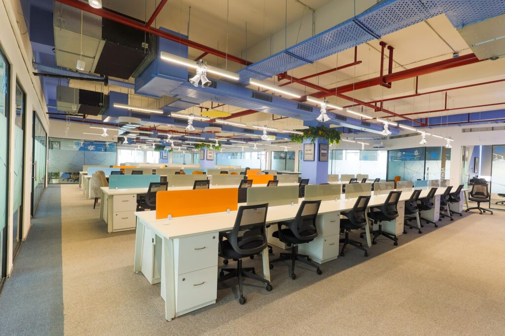 Modern office buildings in Noida